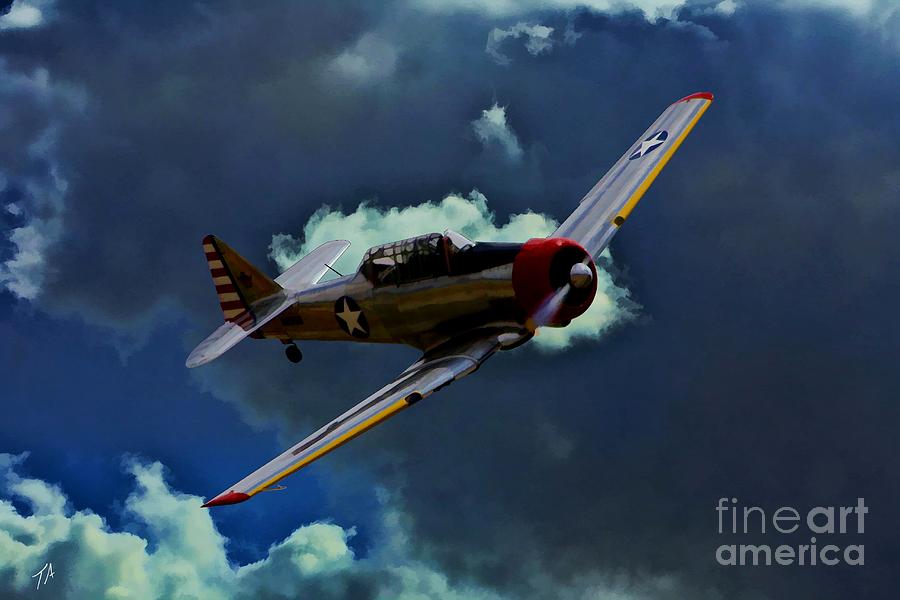 T-6 Texan Digital Art by Tommy Anderson