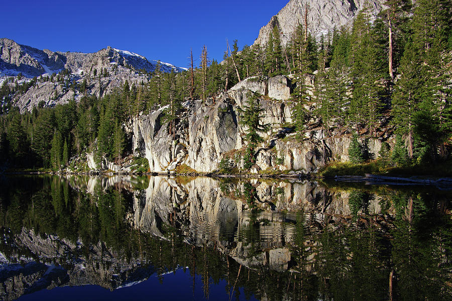 T J Lake Reflections Photograph by Eastern Sierra Gallery