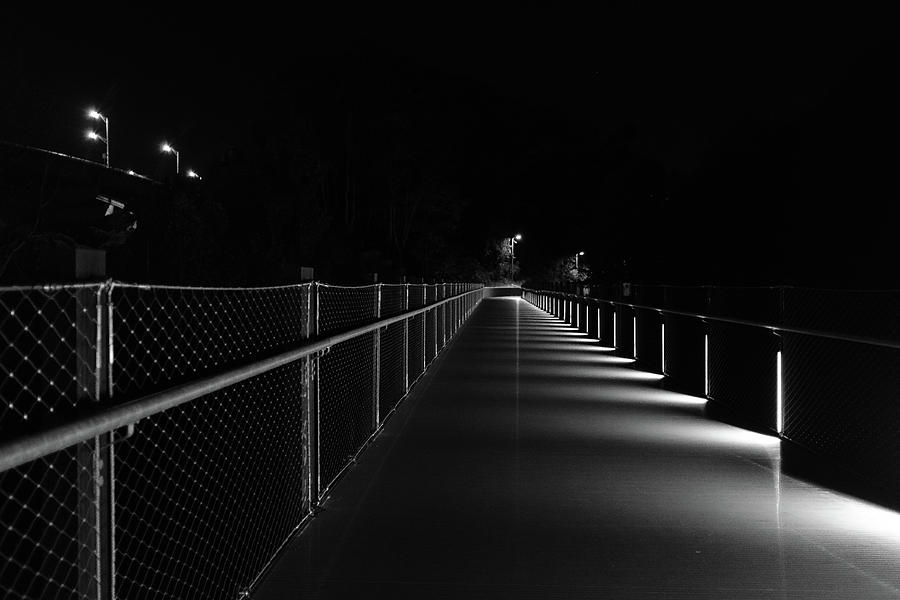 Richmond Photograph - T Pott Memorial Bridge At Night by Doug Ash