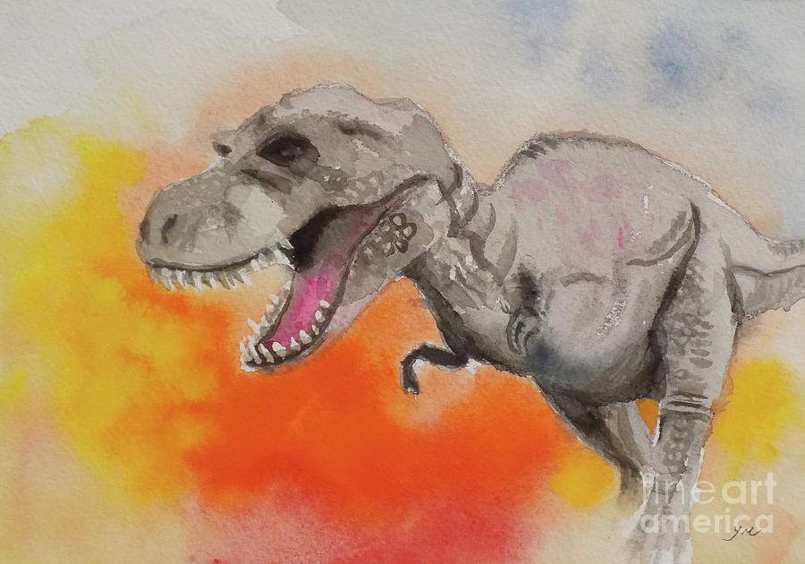 T Rex 1 Painting by Yoshiko Mishina