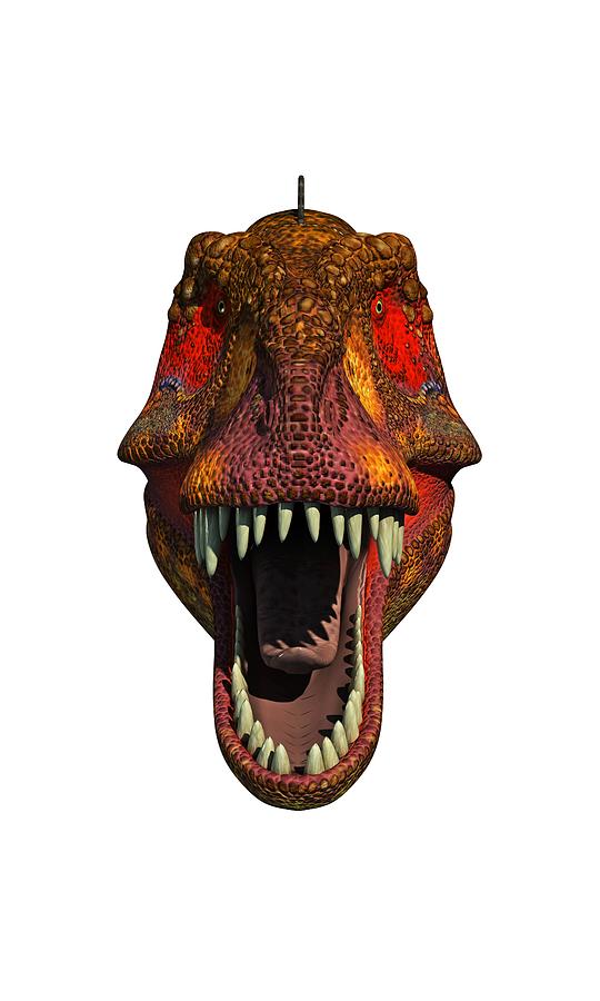 T Rex Head Digital Art by Arthur Dorety | Pixels