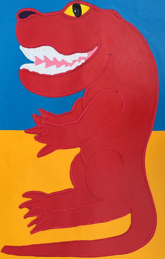 t rex painting