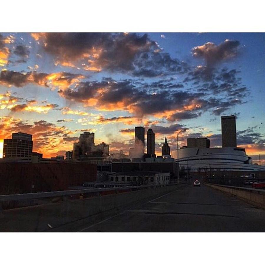 Tulsa Photograph - T-town Sunrise by Dustin Reed