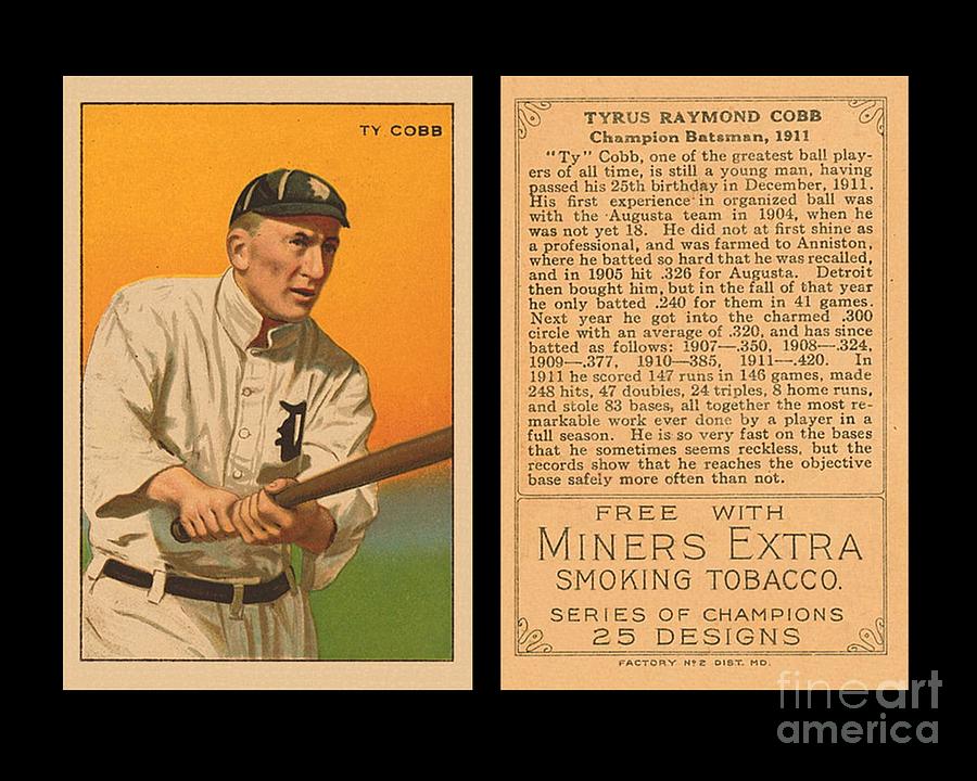 T227 Ty Cobb Series Of Champions Photograph