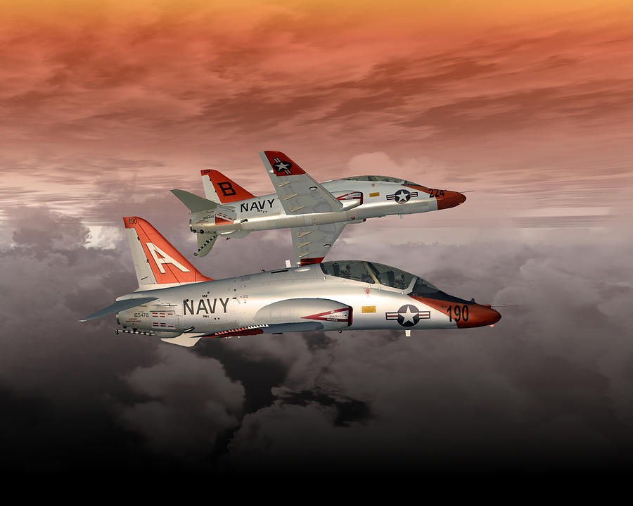 Airplane Digital Art - T45 Kiss-Off by Mike Ray