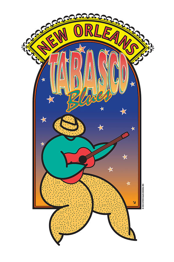 Music Digital Art - Tabasco Blues by Steve Ellis