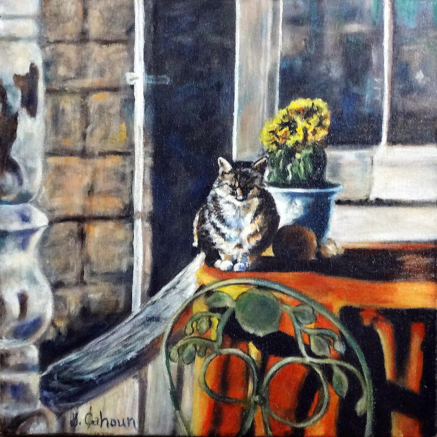 Tabby Cat Painting by Jennifer Calhoun - Fine Art America