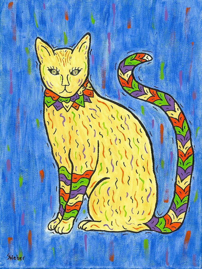 Tabby Kat Painting by Susie WEBER