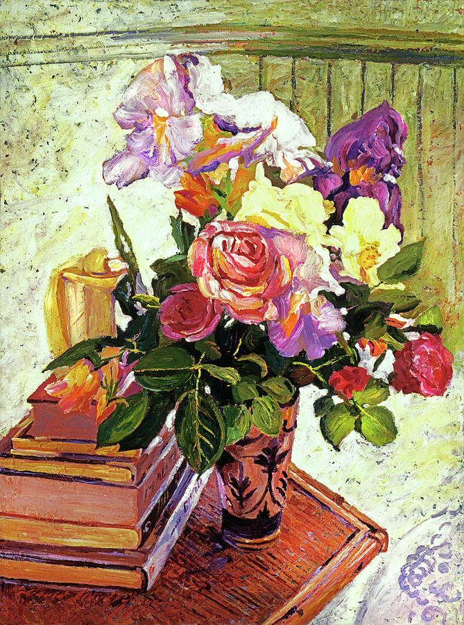 Table Arrangement Painting by David Lloyd Glover