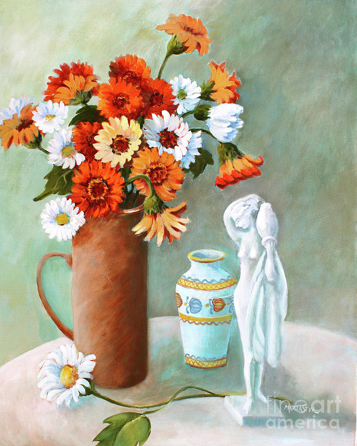 Table decor Painting by Marta Styk