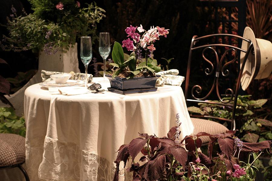 Table For Two In The Garden Photograph by Living Color Photography Lorraine Lynch
