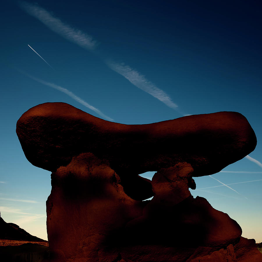 A Table Rock at Goblin Valley State Park Photograph by Gary Warnimont