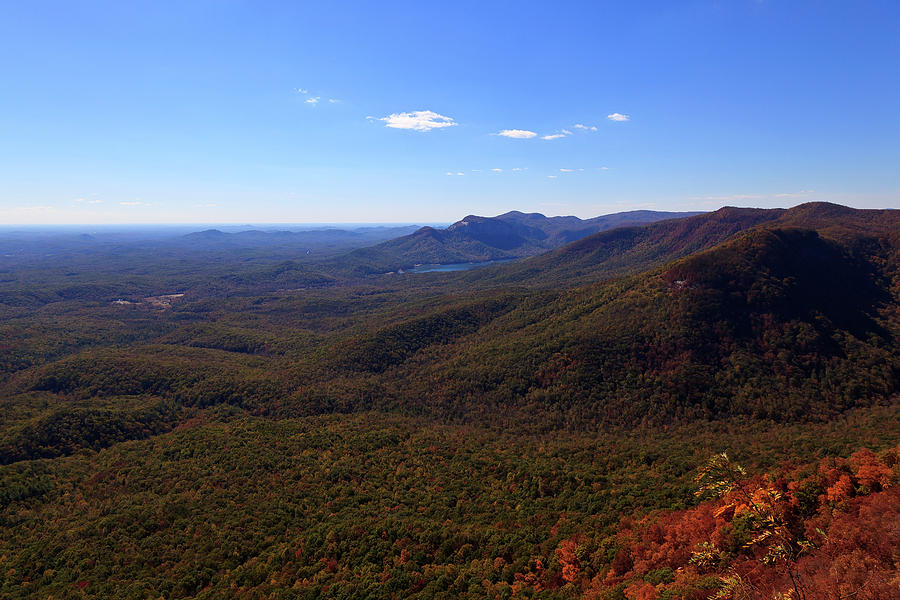 Table Rock Mountain From Caesars Head State Park In Upstate South Carolina Photograph