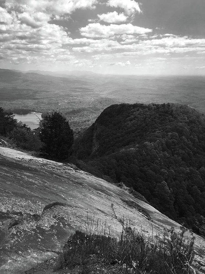 Table Rock Overlook in Black and White Photograph by Kelly Hazel