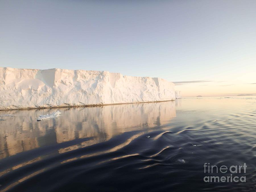 Tabular Icebergs In Antarctic Sound Photograph