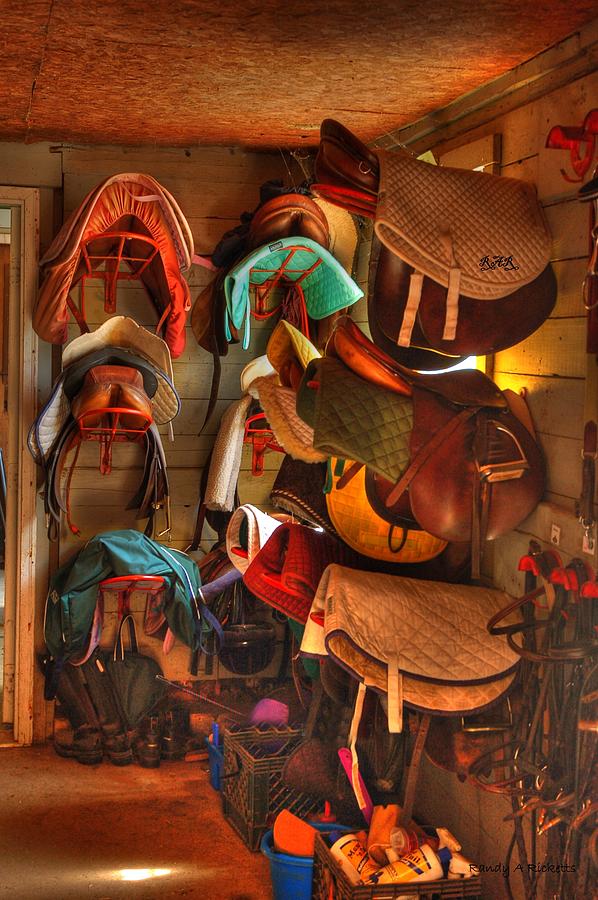 Horse Photograph - Tack Room by Randy Ricketts Horse Photograph - Tack Room by Randy Ricketts