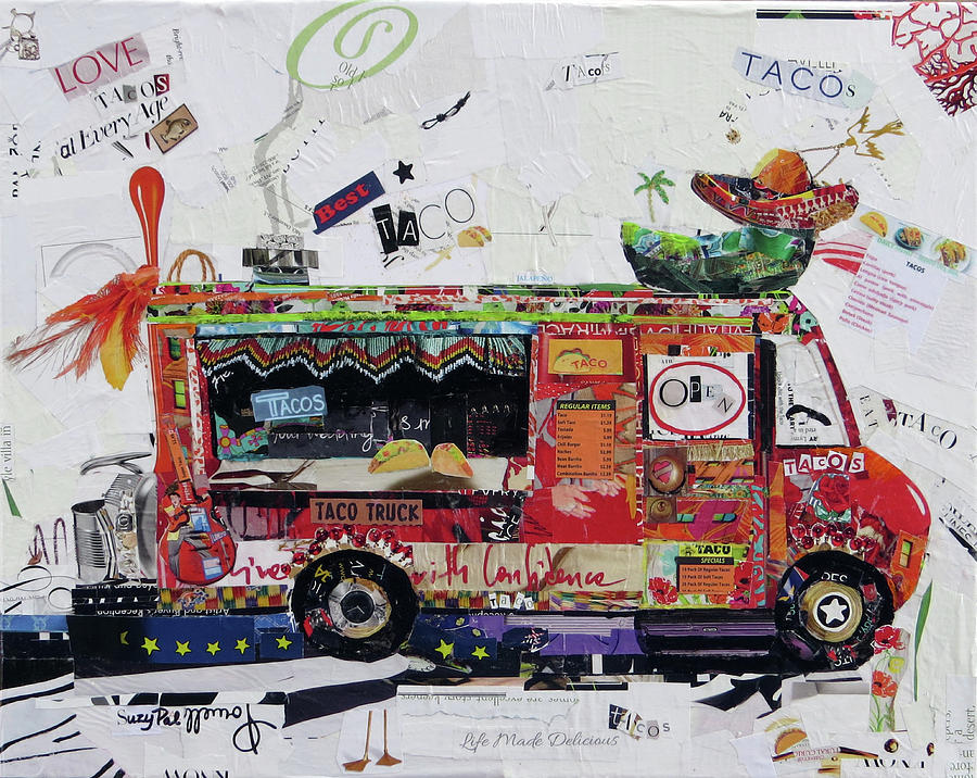 Tacos Painting - Taco Truck by Suzy Pal Powell