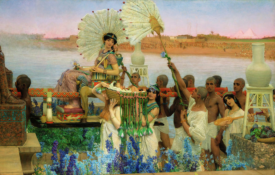Moses Painting - The Finding of Moses #2 by Sir Lawrence Alma-Tadema