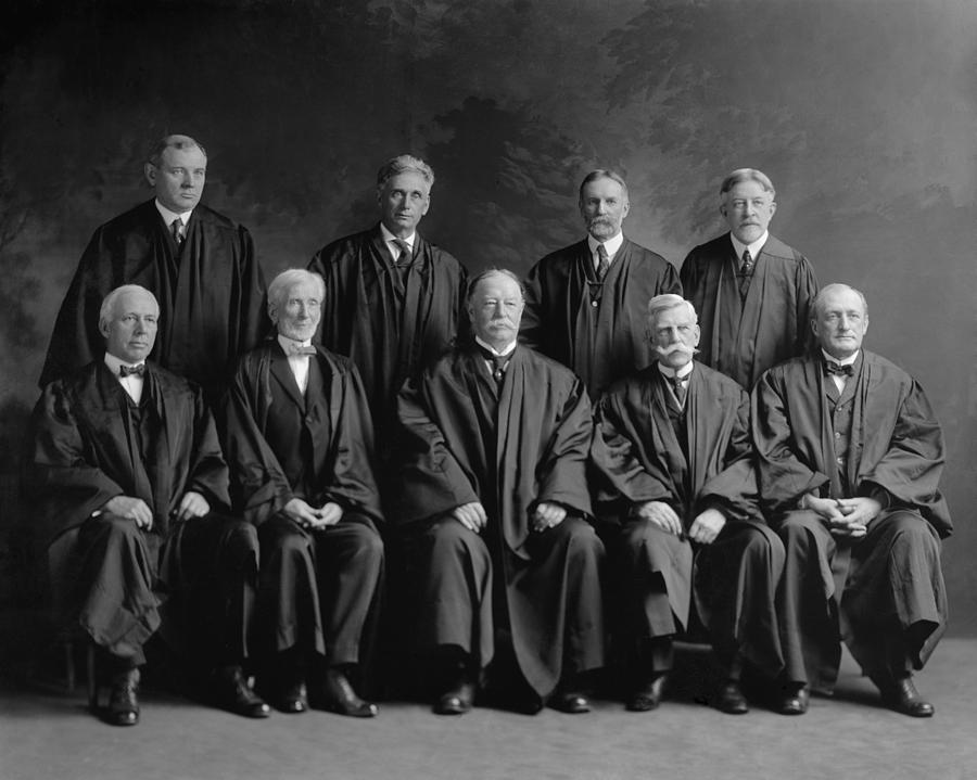 Taft Court. United States Supreme Court Photograph by Everett | Fine ...