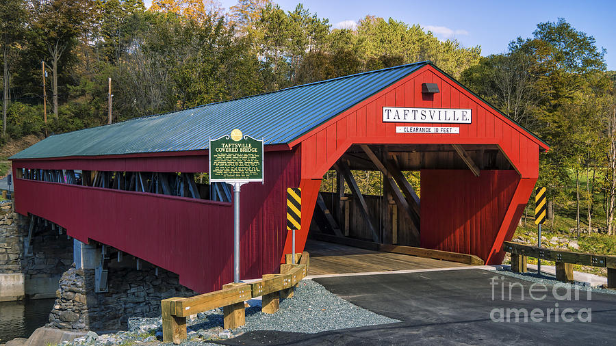 Taftsville Covered Bridge. Photograph by Scenic Vermont Photography