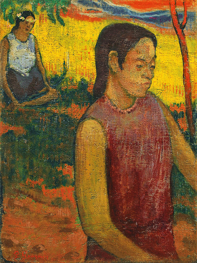 Tahitiennes Painting by Paul Gauguin