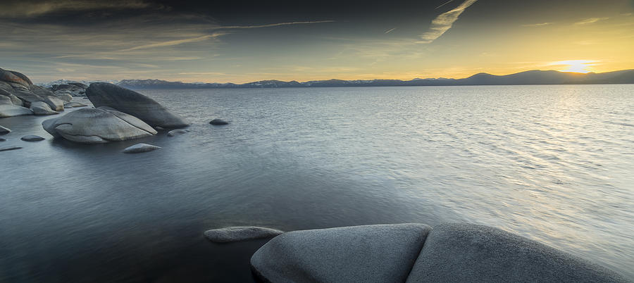 Sunset Photograph - Tahoe Blue by Eric Thomson