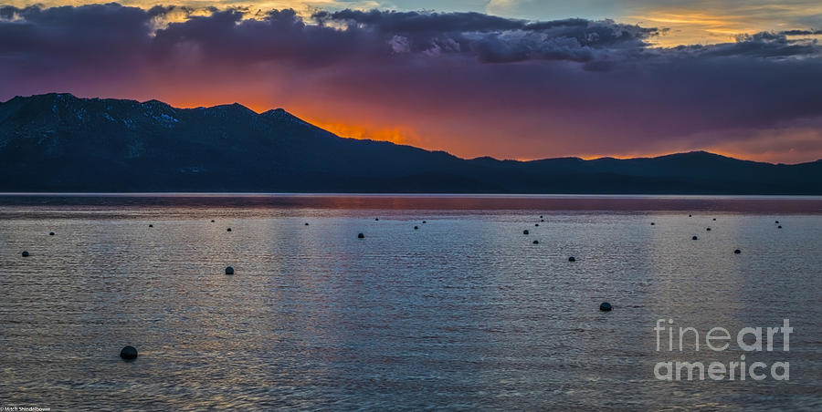 Sunset Photograph - Tahoe Glow by Mitch Shindelbower