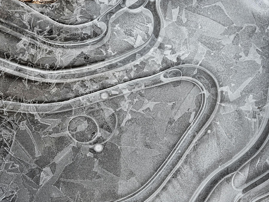 Tahoe ice patterns Photograph by Martin Gollery