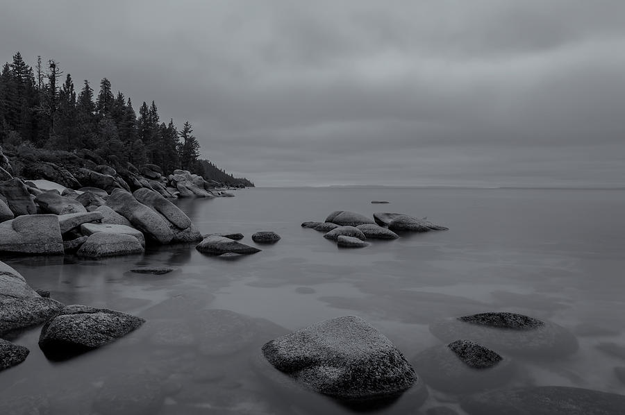 Tahoe in Black and White Photograph by Jonathan Nguyen