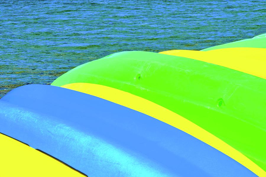 Tahoe Kayaks Abstract Photograph by Kirsten Giving