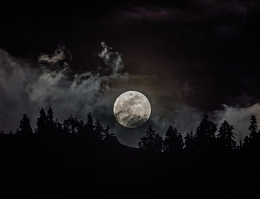 Tahoe Moon Cloud Photograph by Martin Gollery