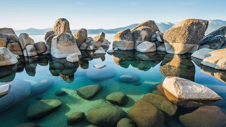 Mountain Photograph - Tahoe reflections by Alpha Wanderlust