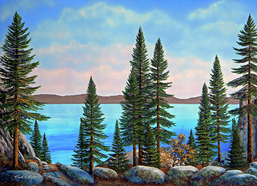 Tahoe Shore Painting by Frank Wilson