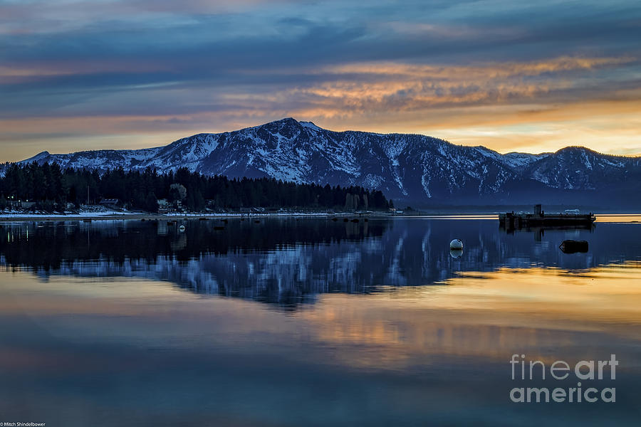 Sunset Photograph - Tahoe South Shore by Mitch Shindelbower