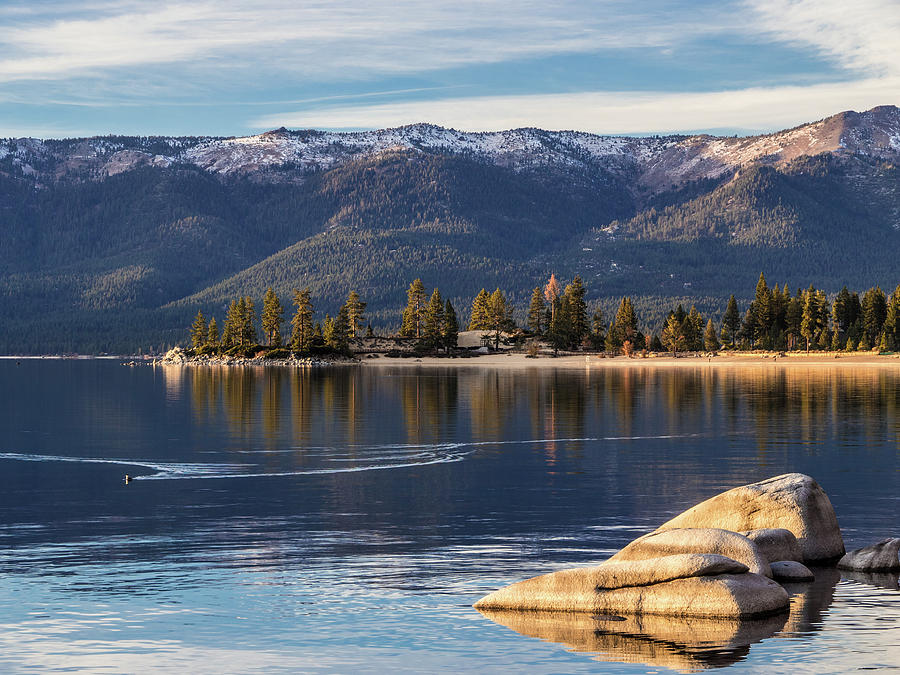 Tahoe sunset light Photograph by Martin Gollery