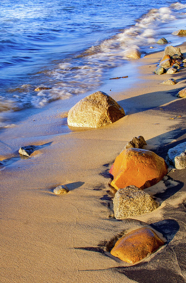 Lake Tahoe Shoreline Sunset Photograph by Terry Walsh
