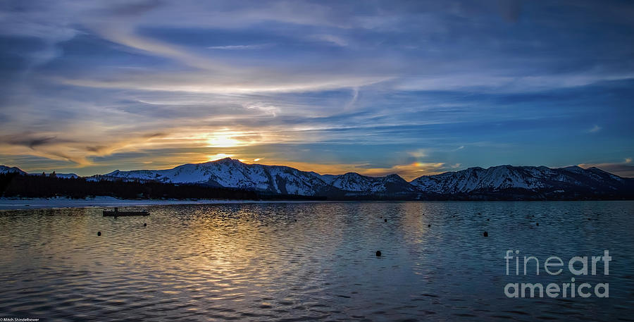 Tahoe Winter Evening Photograph by Mitch Shindelbower