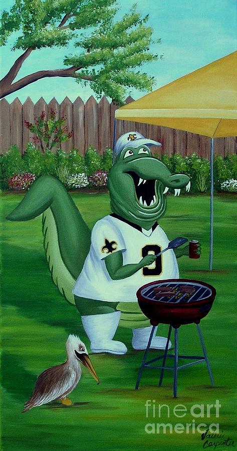Tail-Gator Painting by Valerie Carpenter