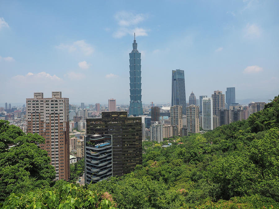Skyscraper Photograph - Taipei from Elephant mountain by David Alexander Arnavat