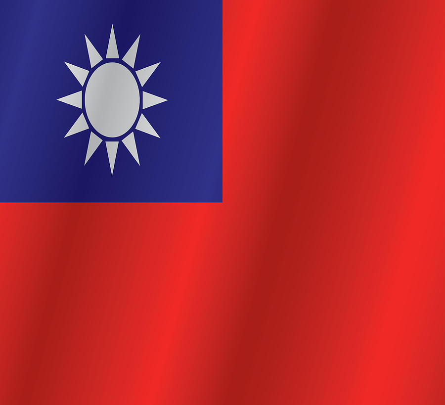 Taiwan flag Digital Art by Artpics - Fine Art America