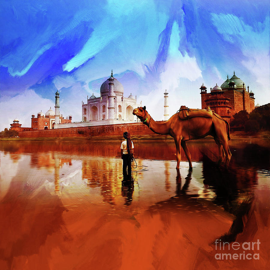 Taj Mahal 091 Painting by Gull G