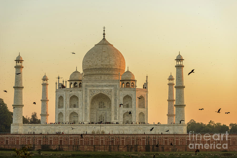 Taj Mahal at Sunset 01 Photograph by Werner Padarin