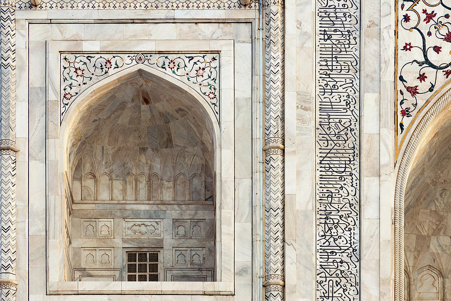 Taj Mahal Detail Photograph by Erika Gentry