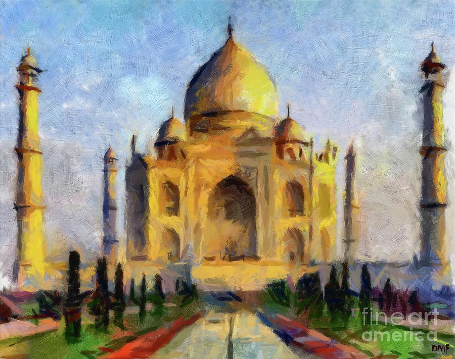 Taj Mahal Painting by Dragica Micki Fortuna