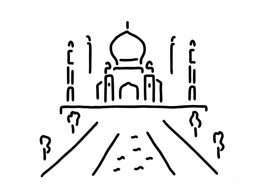 Featured image of post Taj Mahal Clipart Drawing