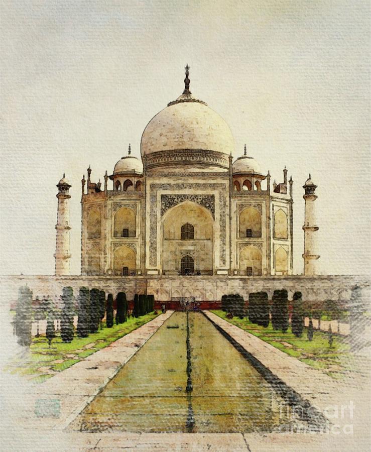 Taj Mahal Print Taj Mahal Canvas Taj Mahal Photo Taj Mahal Wall Art