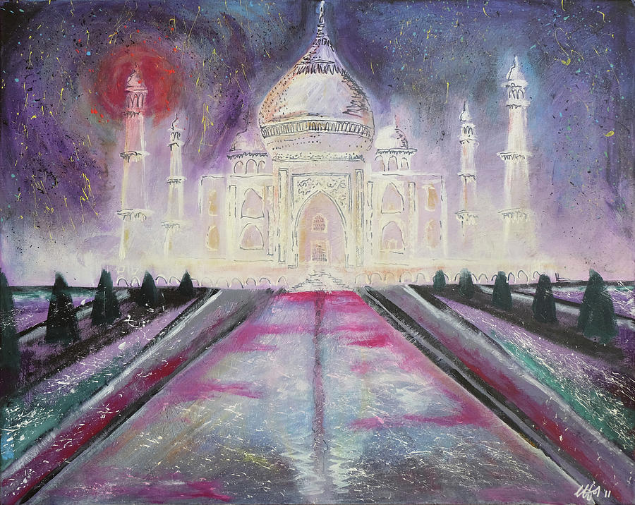 Taj Mahal Painting by Laura Hol Art