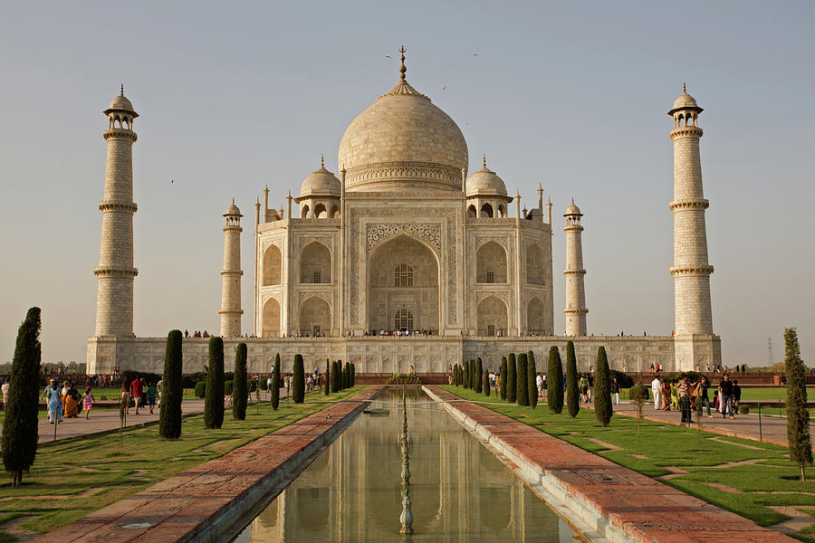 Taj Mahal Mausoleum In Agra Photograph