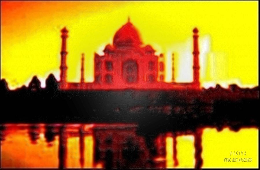 Taj Mahal Monument of Love Digital Art by Piety Dsilva
