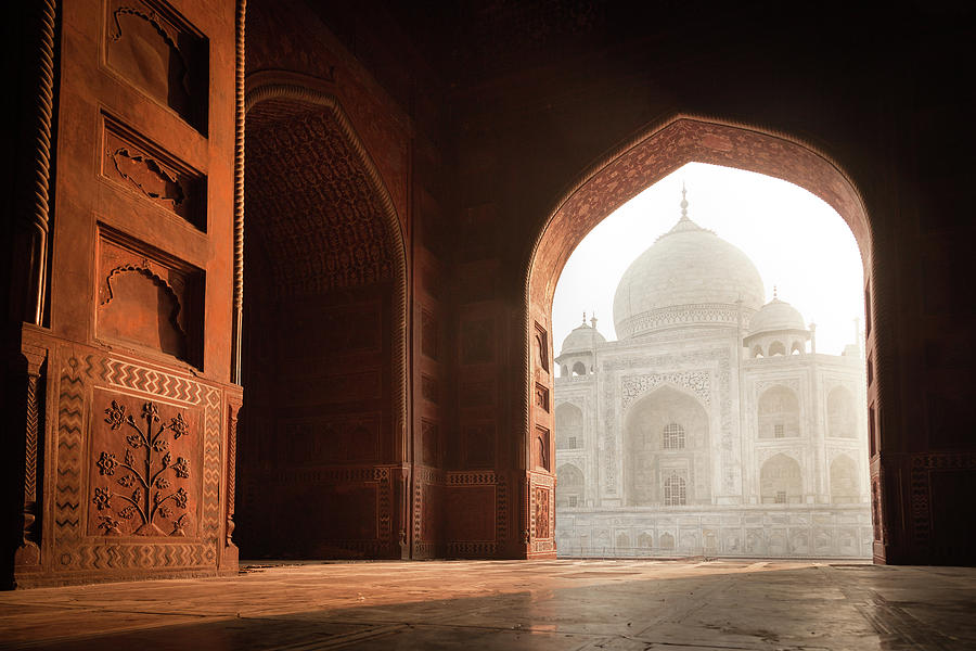 Taj Mahal Mosque View III Photograph by Erika Gentry